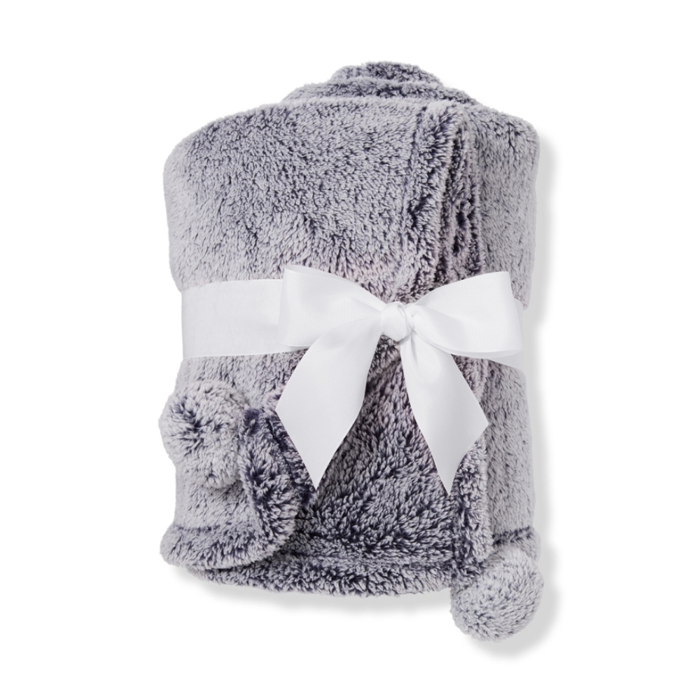 NEW Ulta Limited Edition Ultra Plush Soft Warm Cozy Throw Blanket Navy